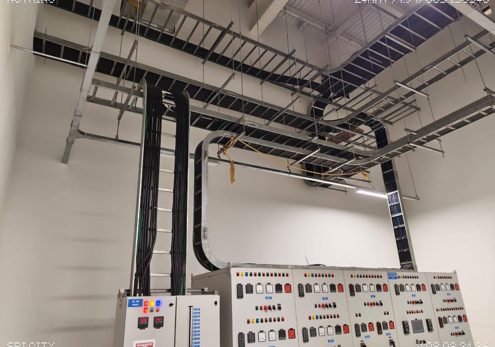 Cable tray routing and control panel